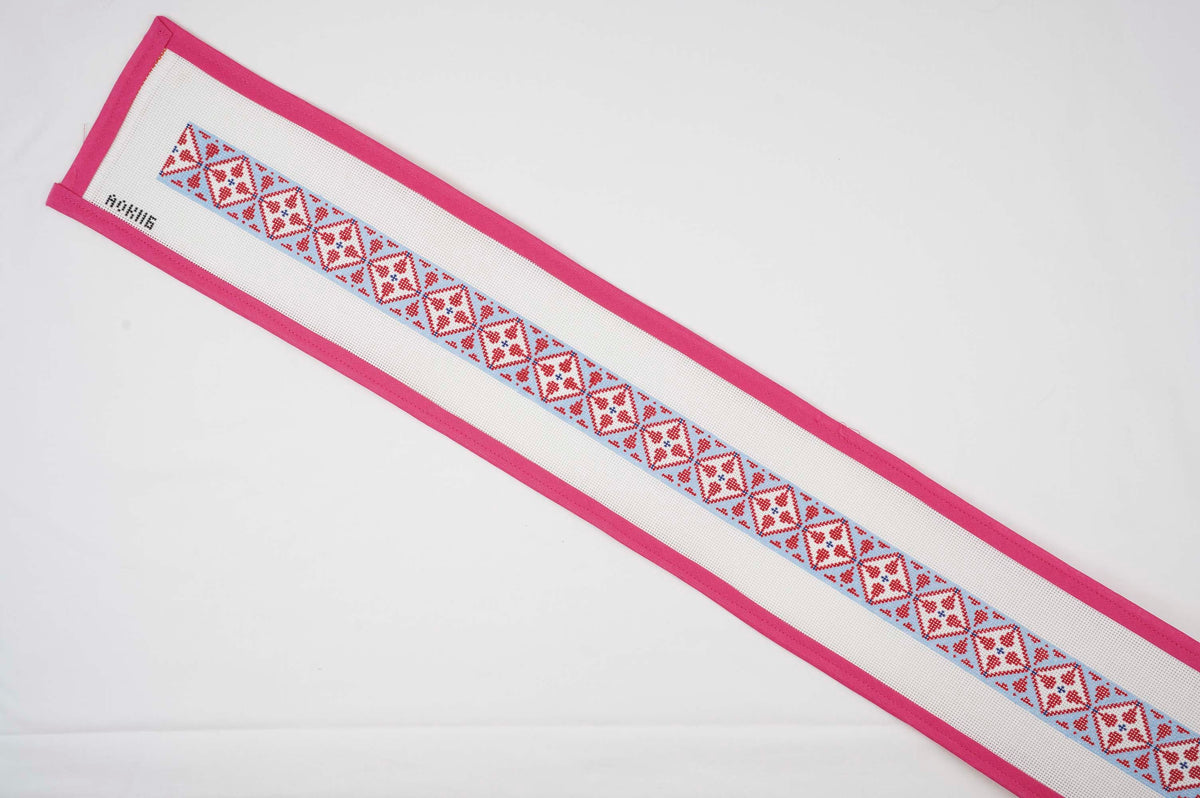 TRUNK - Geometric Belt - Red White and Blue