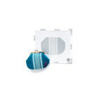 Lace Stripe Kiss Lock Bag - Greyscale