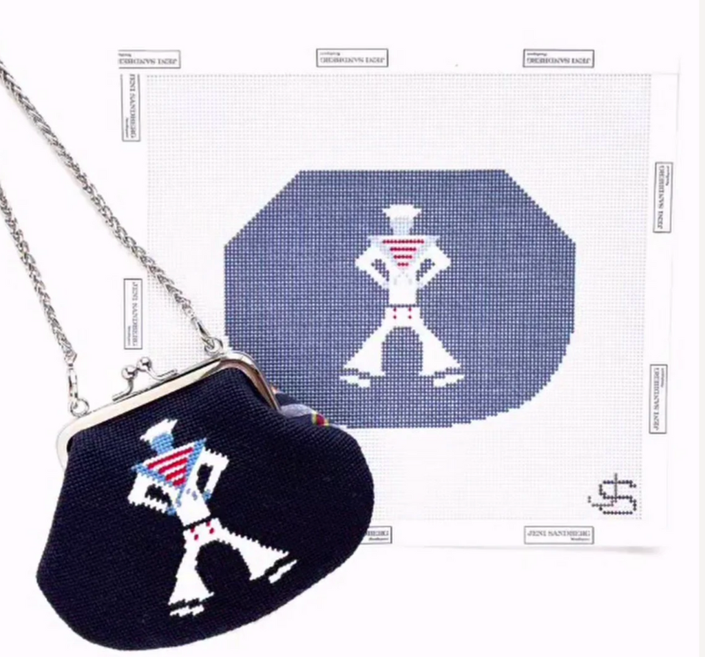 Sailor Kiss Lock Bag - Blue