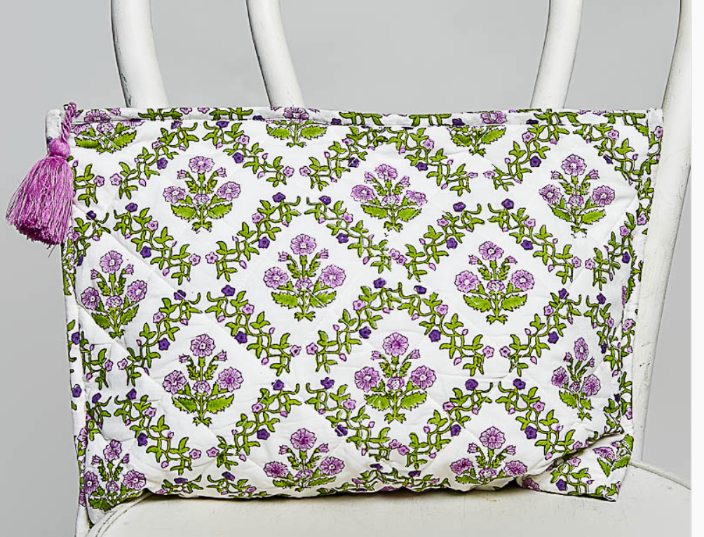 Quilted Pouch - Lilac