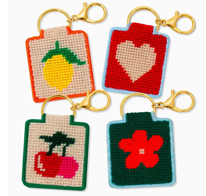 Beginner Needlepoint Keychain Kits