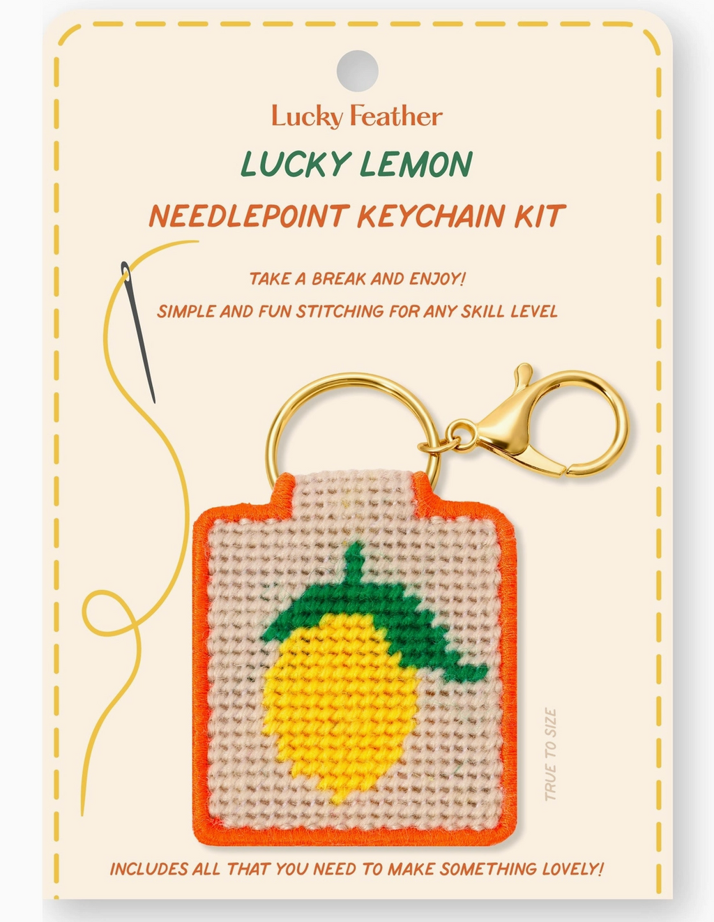 Beginner Needlepoint Keychain Kits