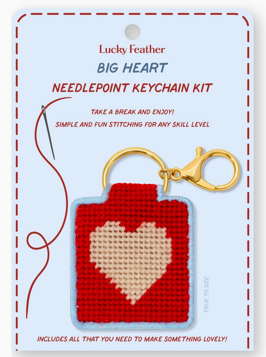 Beginner Needlepoint Keychain Kits